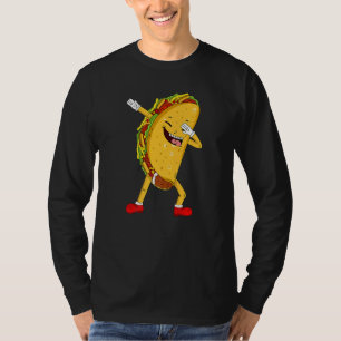 Dabbing Taco Kids Boy Cinco De Mayo Mexican Food T-Shirt