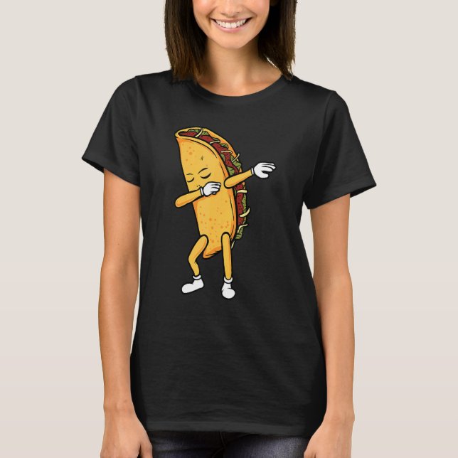 Dabbing Taco Mexican Food Cinco 5 De Mayo T-Shirt (Front)