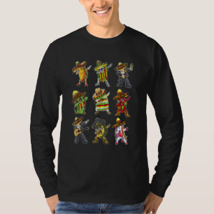 Dabbing Taco Mexican Friends Cinco De Mayo Men Wom T-Shirt