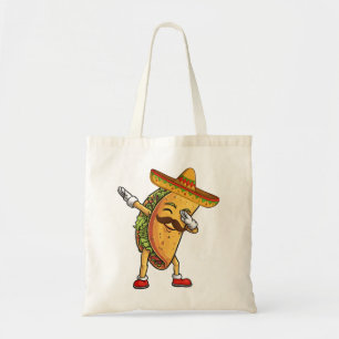 Dabbing Taco Sombrero Funny Mexican Food Fiesta Tote Bag