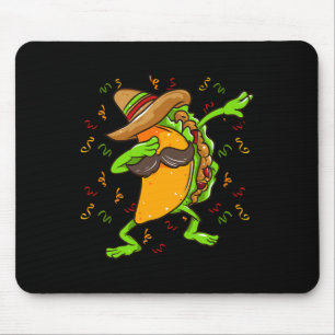 Dabbing Taco T Shirt Cinco De Mayo Mexican Fiesta  Mouse Pad