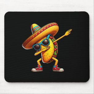 Dabbing Tacos Bruh Cinco De Mayo Fiesta Mexican Bo Mouse Pad
