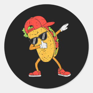 Dabbing Tacos Dab Cinco De Mayo Mexican Boys Toddl Classic Round Sticker