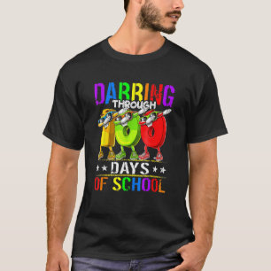 Dabbing Through 100 Days Of School 100th Day Schoo T-Shirt