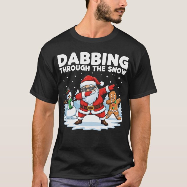 Dabbing Through the Snow T-Shirt (Front)
