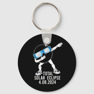 Dabbing Total Solar Eclipse 04.08.2024 Fun Dab Boy Key Ring
