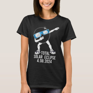 Dabbing Total Solar Eclipse 04.08.2024 Fun Dab Boy T-Shirt