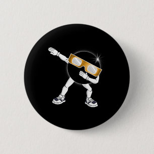 Dabbing Total Solar Eclipse 2024 Fun Dab Boys Girl 6 Cm Round Badge