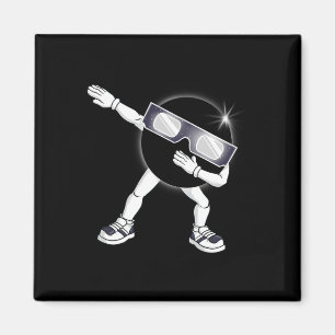 Dabbing Total Solar Eclipse 2024 Fun Dab Boys Girl Magnet