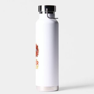 Dabbing Turkey Gamer Thanksgiving Gaming Kids Boys Water Bottle