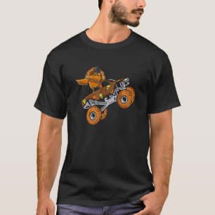 Dabbing Turkey Riding Monster Truck Thanksgiving B T-Shirt
