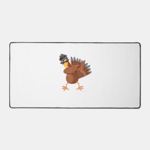 Dabbing Turkey Shirt Thanksgiving Boys Kids Men Tu Desk Mat