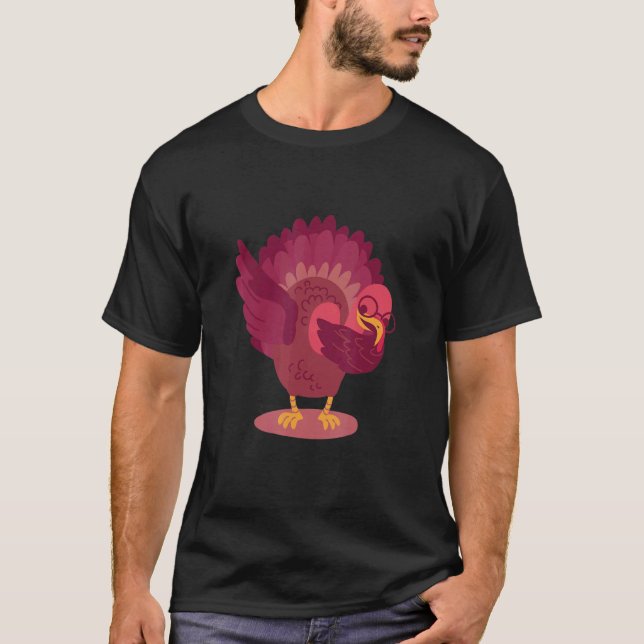 Dabbing Turkey Thanksgiving Day Boys Girls  Dab 20 T-Shirt (Front)