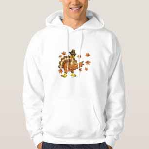 Dabbing Turkey Thanksgiving Day Gifts Pilgrim Boys Hoodie