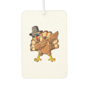 Dabbing Turkey Thanksgiving Day Pilgrim Boys Girls Car Air Freshener