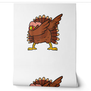 Dabbing Turkey Thanksgiving Day Pilgrim Boys Girls Wallpaper