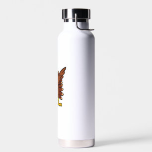 Dabbing Turkey Thanksgiving Day Pilgrim Boys Girls Water Bottle
