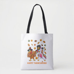 dabbing Turkey Unicorn Thanksgiving For Girls Pilg Tote Bag