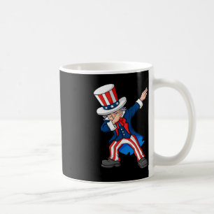 Dabbing Uncle Sam 4th Of July Dab Boys Girls Kids Coffee Mug