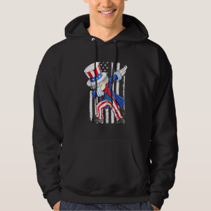 Dabbing Uncle Sam 4th Of July Kids Boys Girl 1 Hoodie