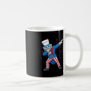 Dabbing Uncle Sam 4th of July Kids Boys Men Coffee Mug