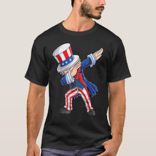 Dabbing Uncle Sam 4th Of July Kids Boys Men T-Shirt