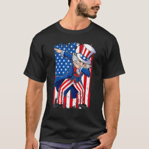 Dabbing Uncle Sam 4th Of July Men Kids Boys Presen T-Shirt