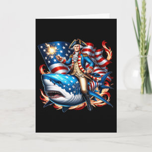 Dabbing Uncle Sam Funny 4th Of July Patriotic Boys Card