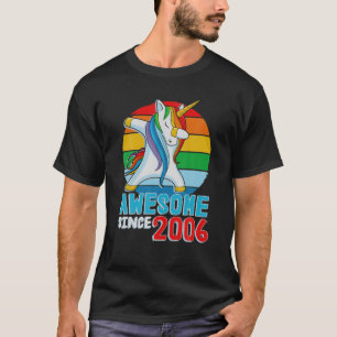 Dabbing Unicorn 14Th 15Th Birthday Awesome Since 2 T-Shirt