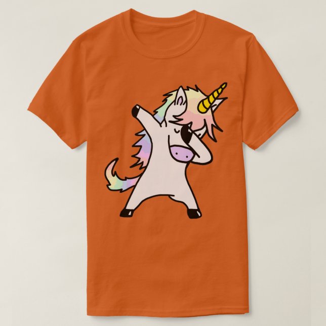 Dabbing Unicorn 3 T-Shirt (Design Front)
