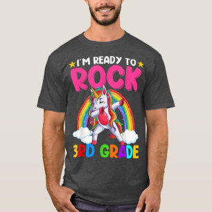 Dabbing Unicorn 3rd Grade Ready To Rock Students T T-Shirt