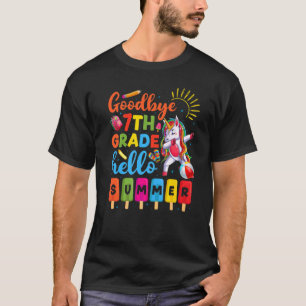 Dabbing Unicorn 7th Grade Teacher Student Kids Hel T-Shirt