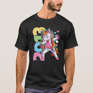 Dabbing Unicorn 9Th Birthday Girl 9 Years 2013 T-Shirt