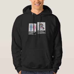 Dabbing Unicorn Activity Assistant Coordinator Pro Hoodie