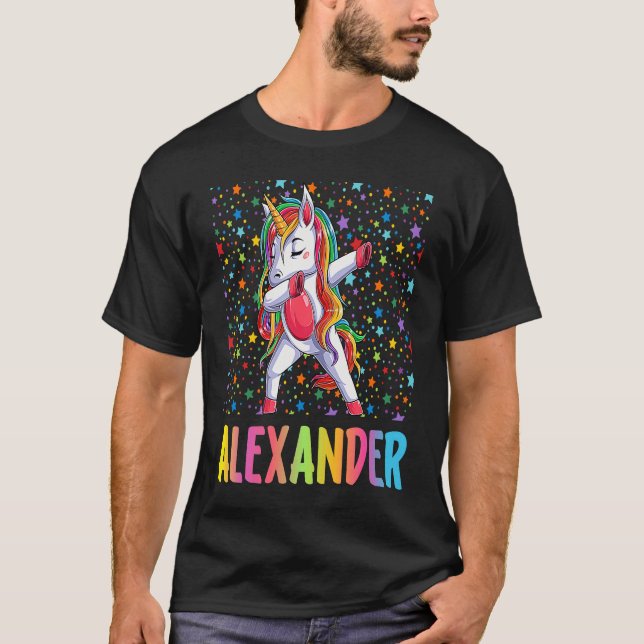 Dabbing Unicorn Alexander T-Shirt (Front)