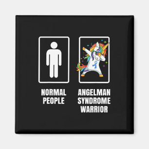 Dabbing Unicorn Angelman Syndrome Warrior Survivor Magnet