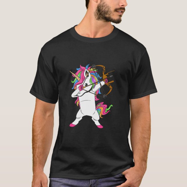 Dabbing Unicorn Archery T-Shirt (Front)