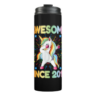 Dabbing Unicorn Awesome Since 2014 - Cute Dab 8th Thermal Tumbler