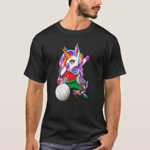 Dabbing Unicorn Belarus Volleyball Fans Jersey Vba T-Shirt