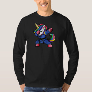 Dabbing Unicorn Brazilian Jiu Jitsu Mum Tee Bjj Wo