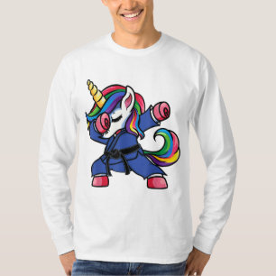 Dabbing Unicorn Brazilian Jiu Jitsu Mum Tee BJJ Wo