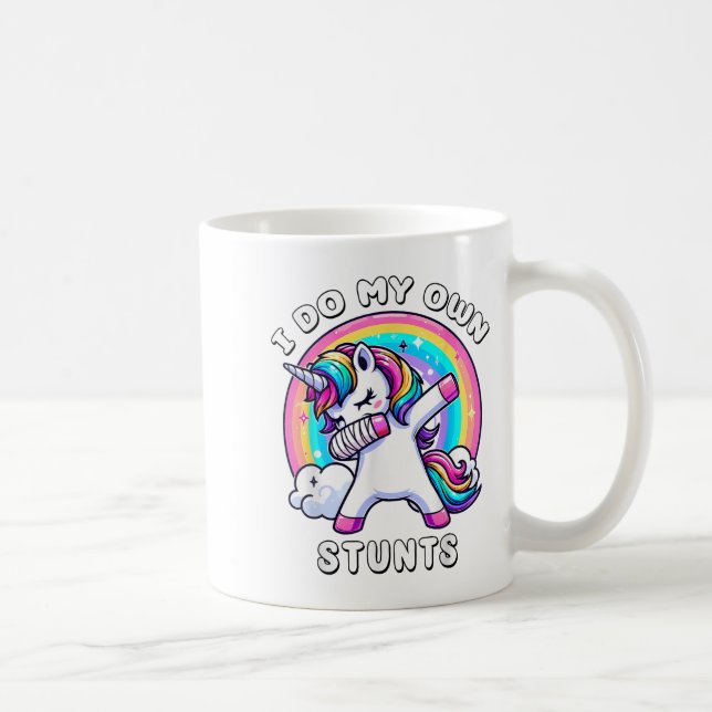 Dabbing Unicorn Broken Arm Cast Injury Dab Dance R Coffee Mug (Right)