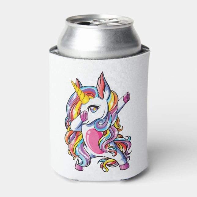 Dabbing Unicorn        Can Cooler (Can Front)