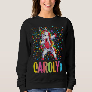 Dabbing Unicorn Carolyn Sweatshirt
