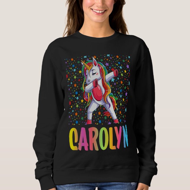 Dabbing Unicorn Carolyn Sweatshirt (Front)