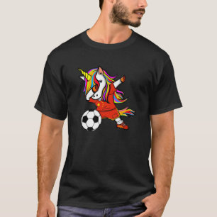 Dabbing Unicorn China Soccer Fans Jersey Chinese F T-Shirt