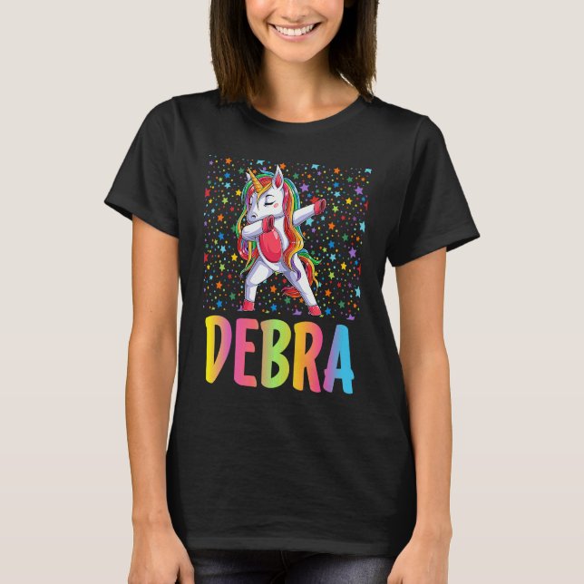 Dabbing Unicorn Debra T-Shirt (Front)