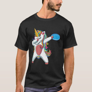 dabbing unicorn DISC GOLF- golfer dab pose T-Shirt
