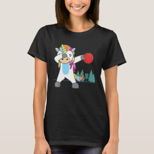 Dabbing Unicorn Disc Golf Player Sports Lover T-Sh T-Shirt