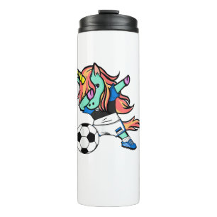 Dabbing Unicorn Estonia Soccer Jersey Estonian Foo Thermal Tumbler